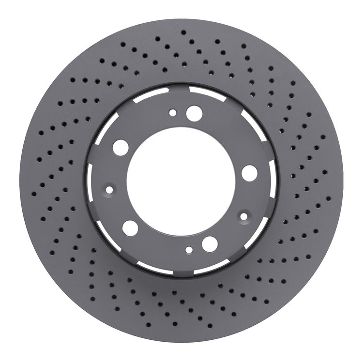 920-02118D GEOMET Drilled Hi-Carbon Alloy Brake Rotor [Coated], 1994-1998 Porsche, Position: Right Front