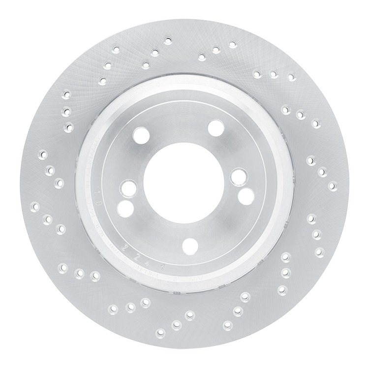 920-31078DA GEOMET Drilled Hi-Carbon Alloy Brake Rotor [Coated], 2006-2008 BMW, Position: Rear Left