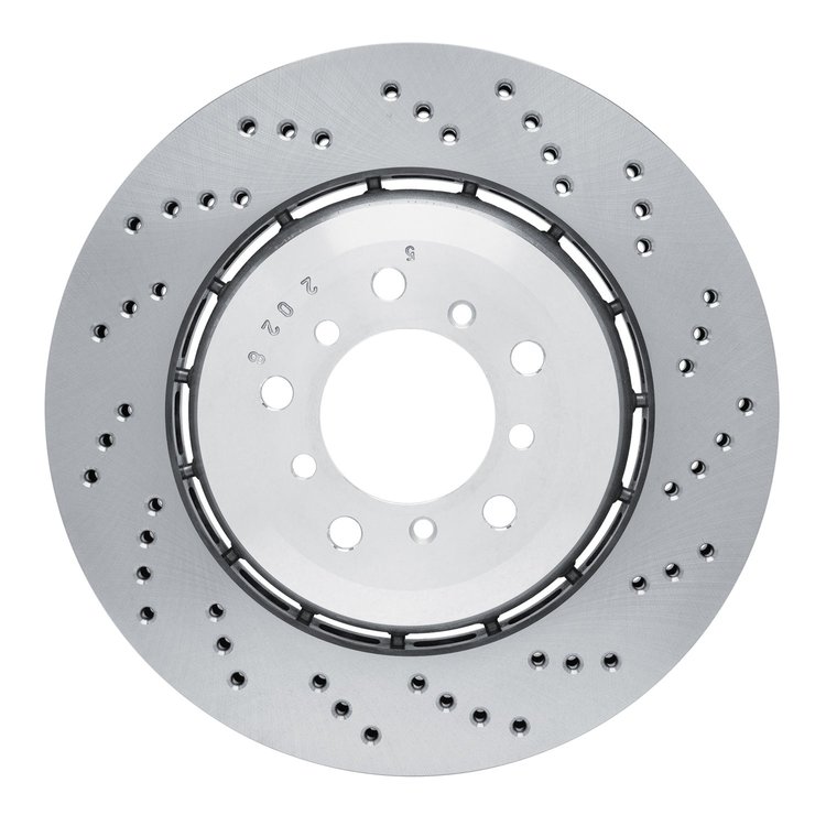 920-31079DA GEOMET Drilled Hi-Carbon Alloy Brake Rotor [Coated], 2006-2008 BMW, Position: Right Front