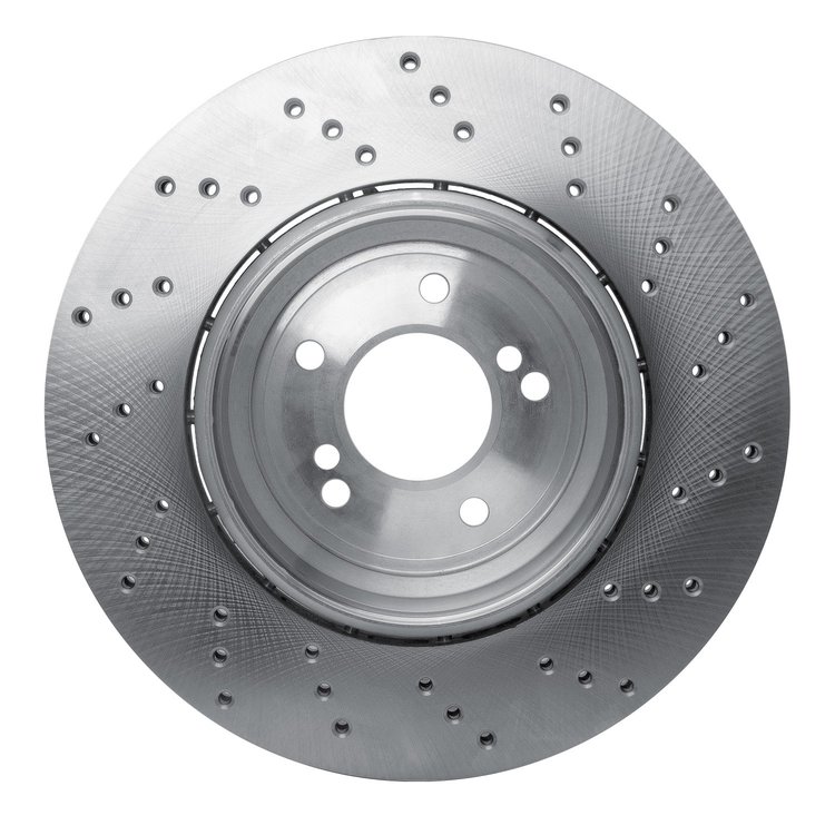 920-31091DA GEOMET Drilled Hi-Carbon Alloy Brake Rotor [Coated], 2008-2013 BMW, Position: Rear Left