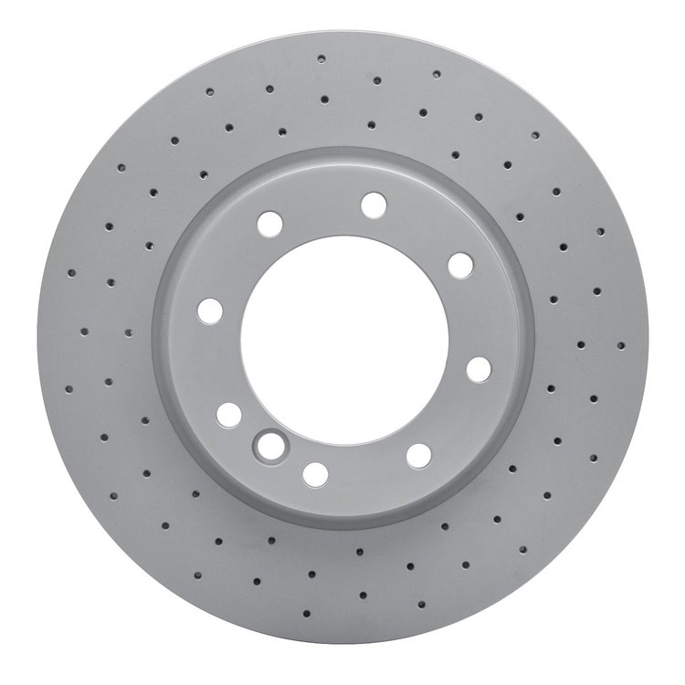 920-63171 GEOMET Drilled Hi-Carbon Alloy Brake Rotor [Coated], 2017-2018 Mercedes-Benz, Position: Front