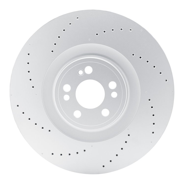 920-63193 GEOMET Drilled Hi-Carbon Alloy Brake Rotor [Coated], Fits Select Mercedes-Benz, Position: Front