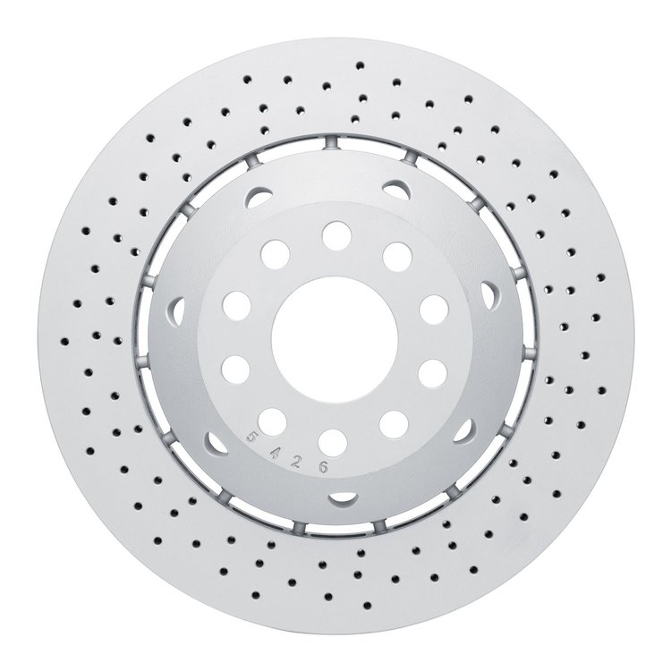 920-73030DA GEOMET Drilled Hi-Carbon Alloy Brake Rotor [Coated], 2003-2004 Audi/Volkswagen, Position: Rear Left