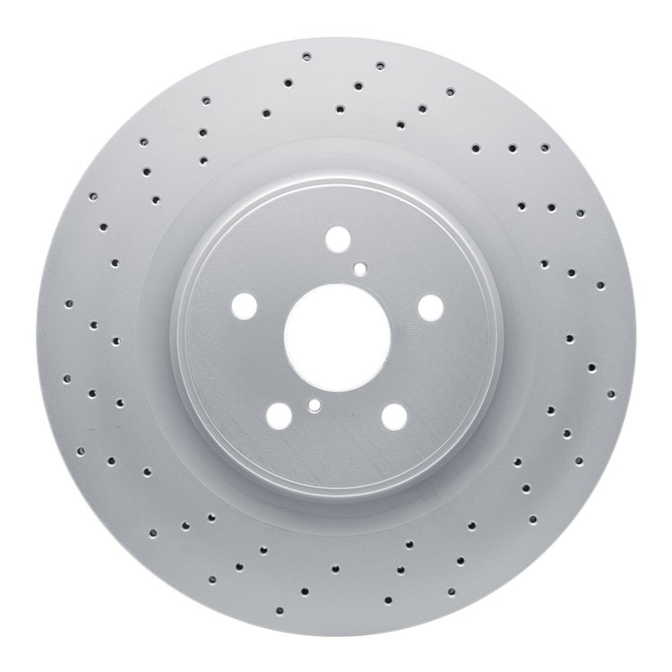 920-75026 GEOMET Drilled Hi-Carbon Alloy Brake Rotor [Coated], 2008-2014 Lexus/Toyota/Scion, Position: Front