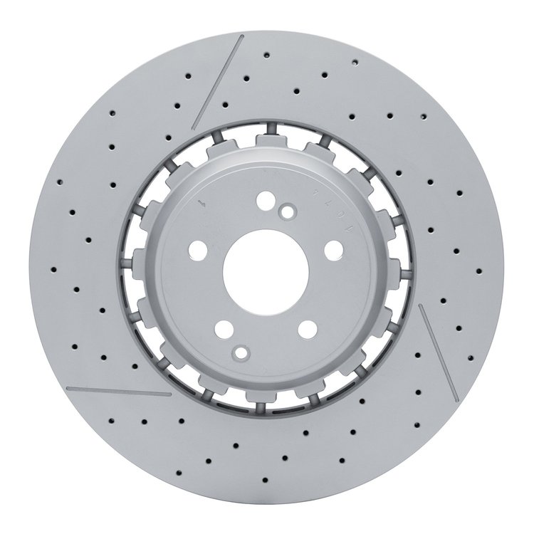 930-63110A GEOMET Drilled/Slotted Hi-Carbon Alloy Brake Rotor [Coated], Fits Select Mercedes-Benz, Position: Front