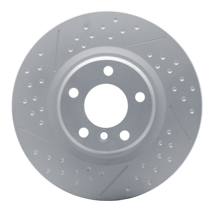 940-31113A GEOMET Dimpled & Slotted Hi-Carbon Alloy Brake Rotor [Coated], 2012-2020 BMW, Position: Rear