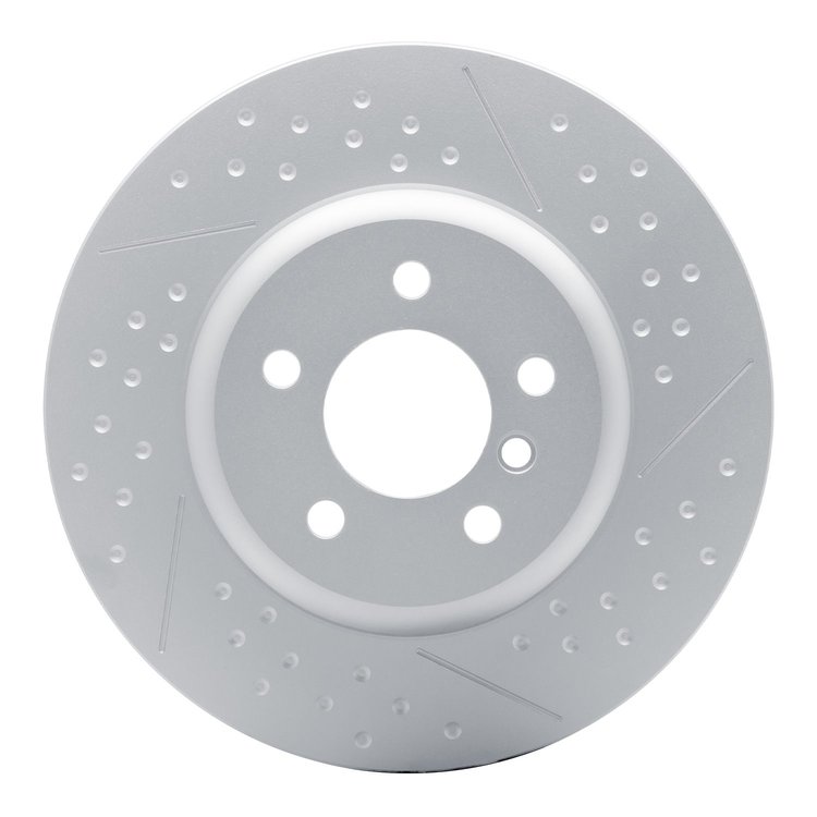 940-31114A GEOMET Dimpled & Slotted Hi-Carbon Alloy Brake Rotor [Coated], 2013-2021 BMW, Position: Rear