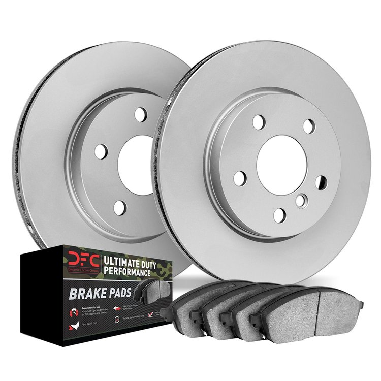 9402-63001 GEOMET Brake Rotors with Ultimate-Duty Brake Pads Kit, 2012-2018 Mercedes-Benz, Position: Front