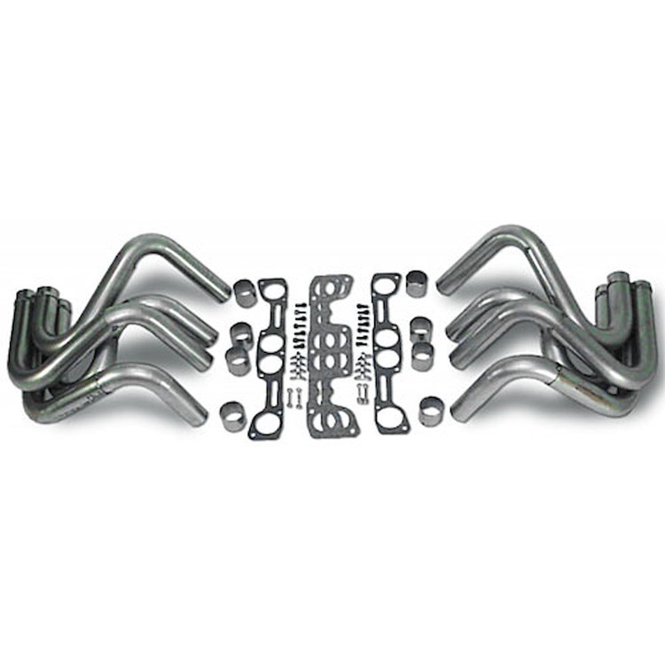Weld-Up Drag Race Header Kit Rear Exit SB-Chevy Stahl