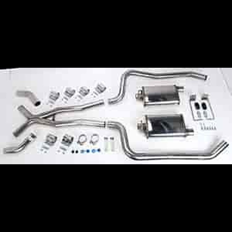 MuscleMaxx Dual Exhaust Kit 1968-72 SBC Nova
