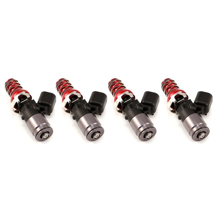 1700.48.11.WRX.4 1700cc Fuel Injector Set, 48 mm Length, Machined 11 mm Top (WRX Spec), Denso Low Cushion