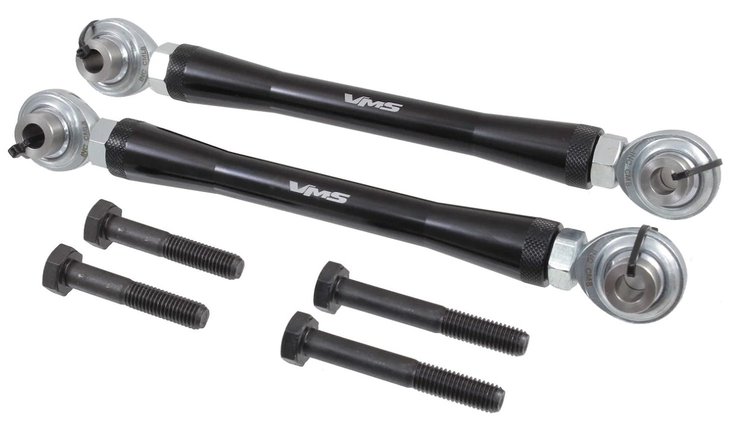 CK0521BK Billet Aluminum Adjustable Rear Sway Bar End Links for Select Dodge Challenger, Charger, Chrysler 300