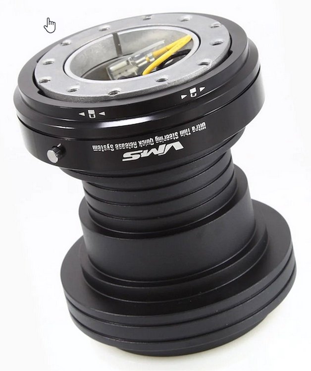 QR002BK Steering Wheel Hub Quick Release Combo for 1996-2000  Honda Civic [Black]