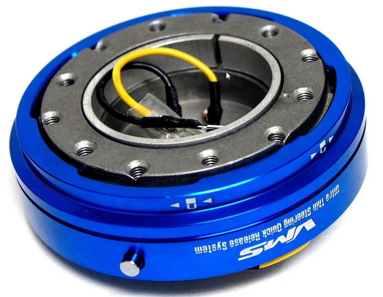 QR500BL Universal Short Steering Wheel Quick Release [Blue]