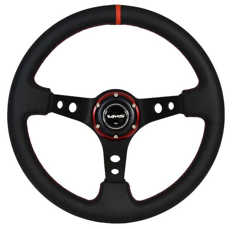 SW001R Pilotta Deep Dish Steering Wheel [Red]