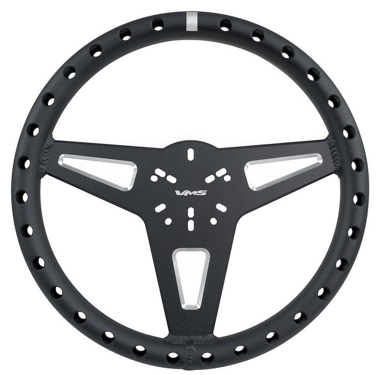 SW004MB Prodigy Machined Aluminum Ultra Lightweight Racing Steering Wheel [Black]
