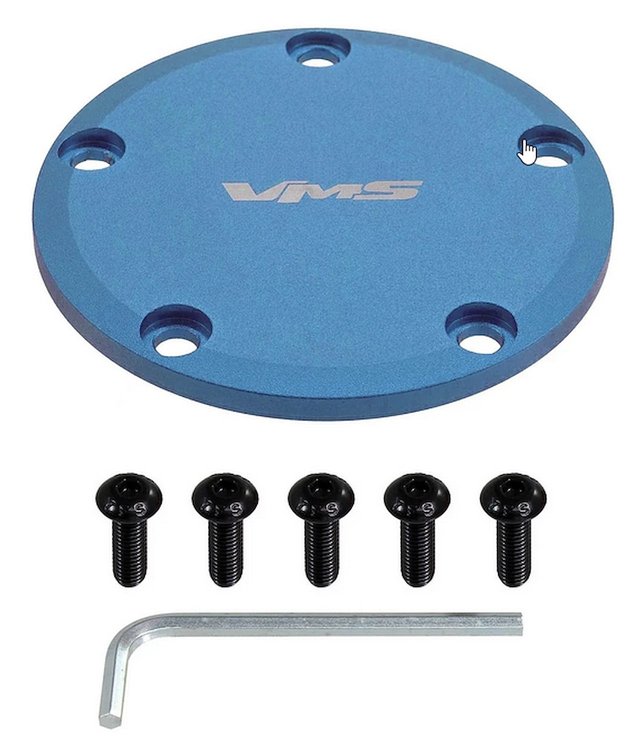 SW650BL Horn Delete Plate Kit for VMS Racing Steering Wheels 5 Bolt Hubs