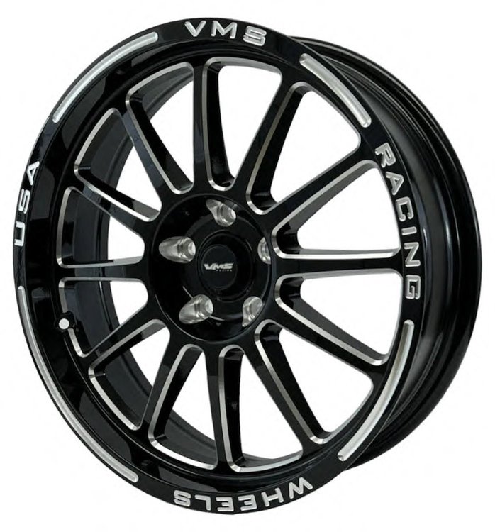 VWBH003 Black Hawk Wheel, Size: 15" x 3.5", Bolt Pattern: 4 x 100 mm & 4 x 4 1/2" (114.3 mm) [Finish: Gloss Black Milled]