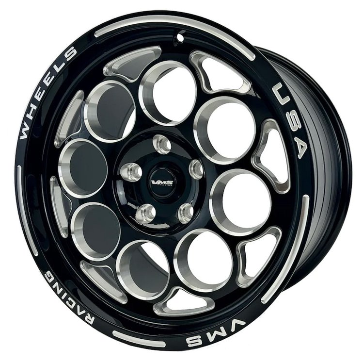 VWMO038 Modulo Wheel, Size: 17" x 10", Bolt Pattern: 5 x 115 mm [Finish: Gloss Black Milled]