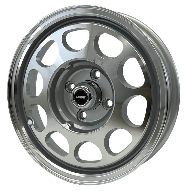 VWPD004 Phone Dial Wheel, Size: 15" x 3.5", Bolt Pattern: 5 x 4 1/2" (114.3 mm) [Finish: Gloss Silver Milled]