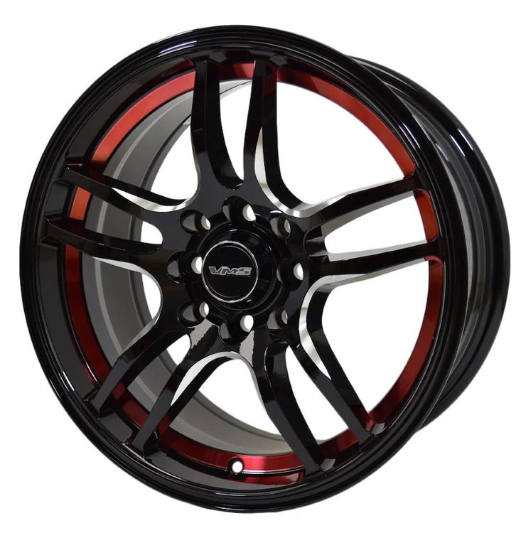 VWRN001 Reaction Wheel, Size: 15" x 7", Bolt Pattern: 4 x 100 mm & 4 x 4 1/2" (114.3 mm) [Finish: Gloss Black Milled]