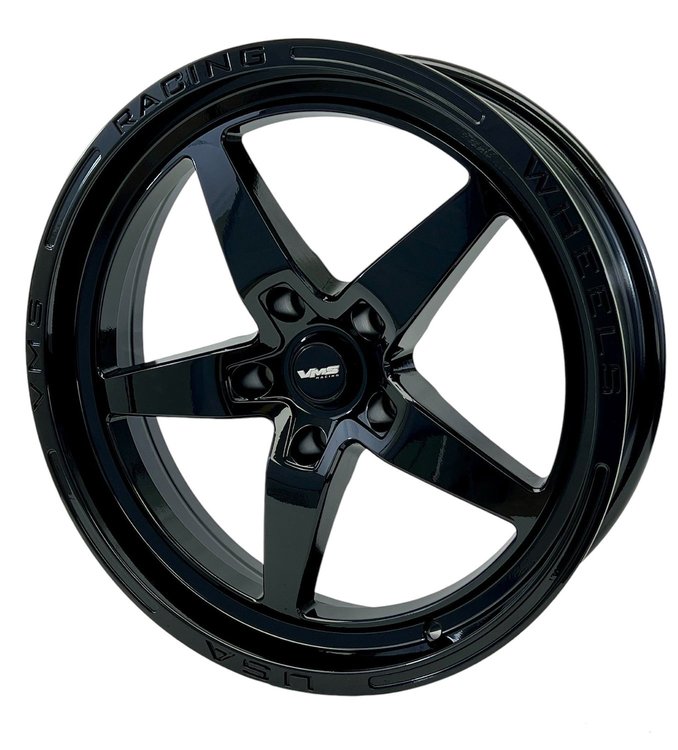 V-VWST101 V-Star Wheel, Size: 18" x 5", Bolt Pattern: 5 x 115 mm [Finish: Full Gloss Black]