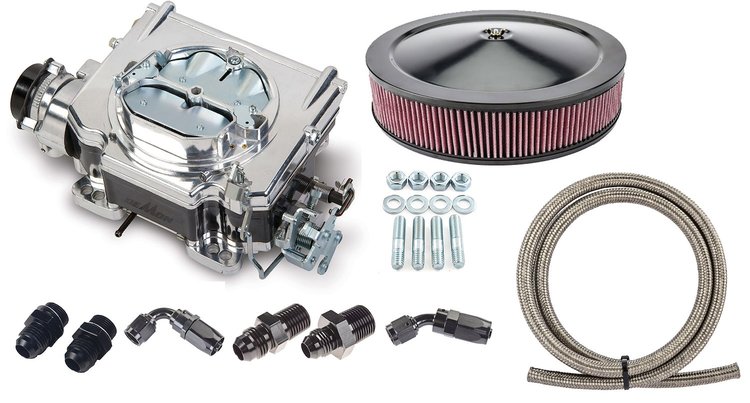 625 cfm Street Demon Carburetor, Fittings & Hose Kit - Polymer Finish