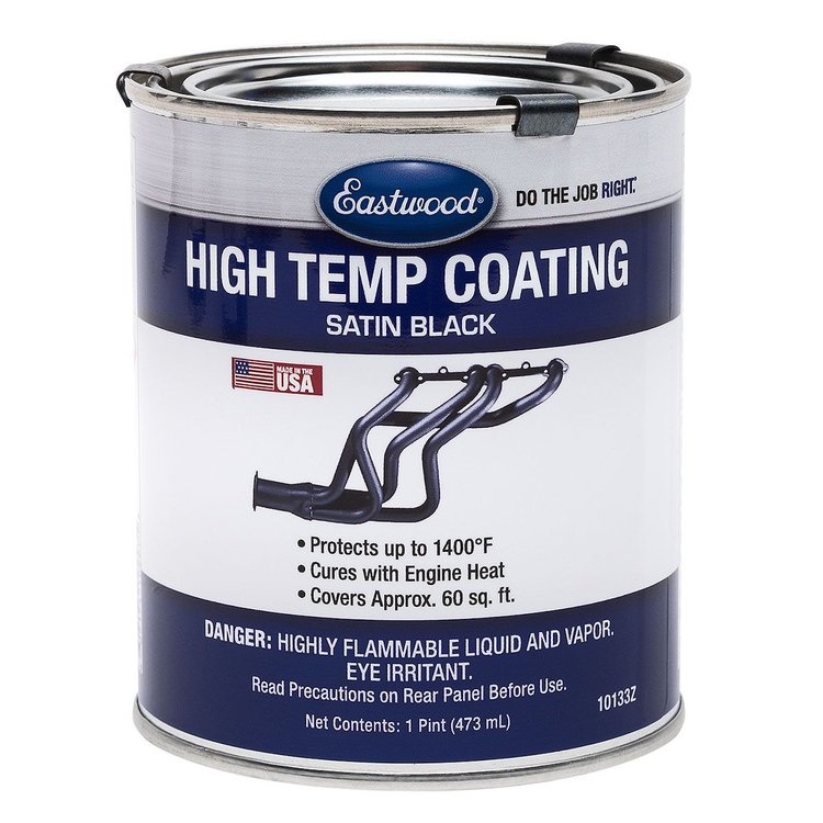 10133Z Hi-Temp Paint, Satin Black, Pint