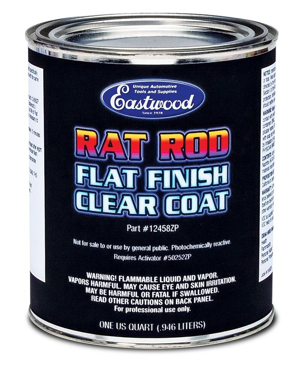 12458ZPA 4:1 Automotive Car Paint, Rat Rod Matte Clear, 32 oz.