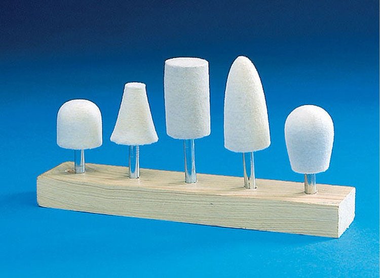 13147 Buff Bobs 1/4 in. Shank, Set of 5