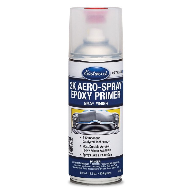 14149Z 2K AeroSpray Spray Paint Epoxy Primer, Gray
