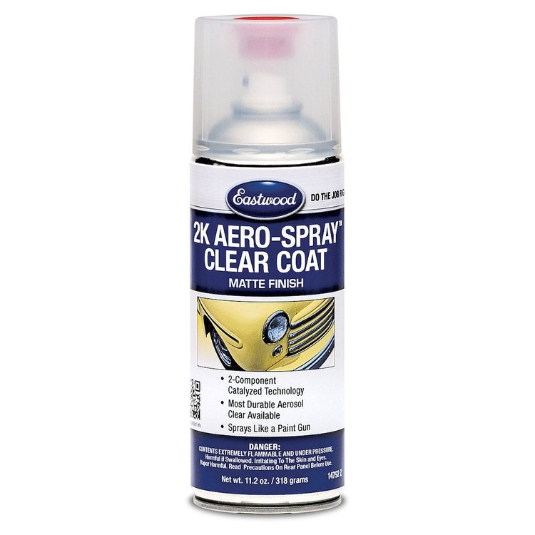 14792Z 2K AeroSpray Spray Paint, Matte Clear