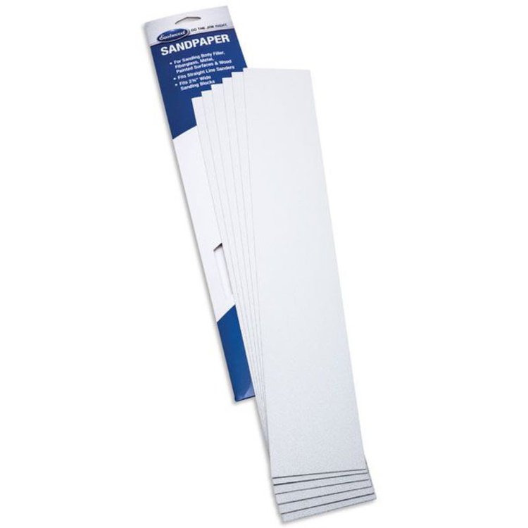 15159 Contour PSA Sandpaper, 2.75 in. x 16.5 in., 180-Grit, Set of 6