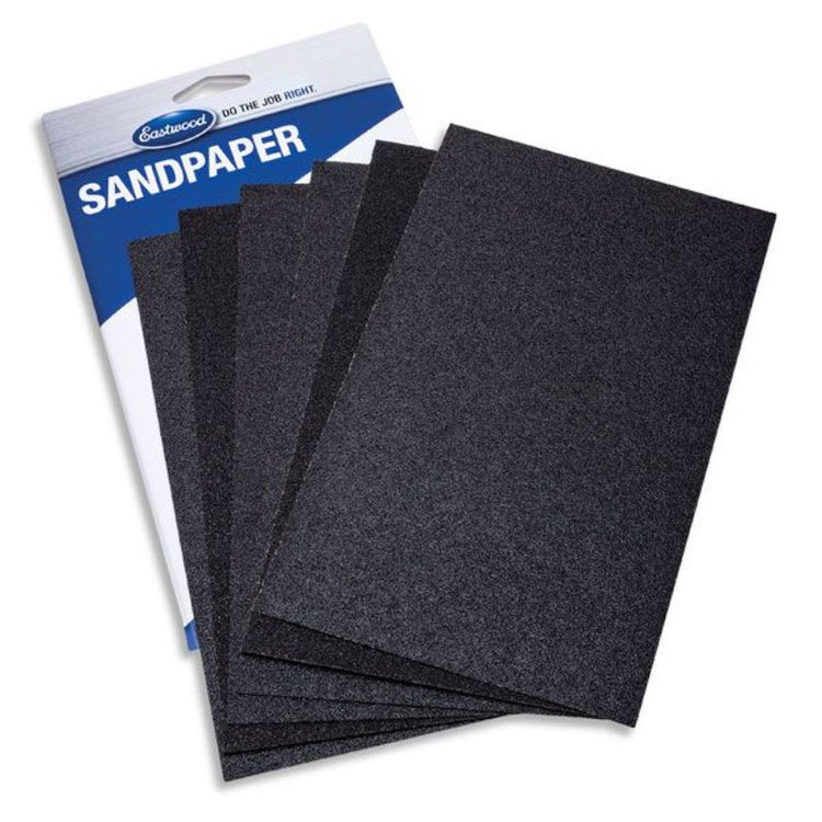15166 Contour Wet/Dry Sandpaper, 5.5 in. x 9 in., 120-Grit, Set of 6
