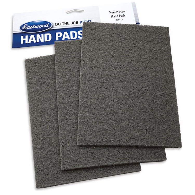 15178 Contour Non-Woven Fine-Grit Hand Pads, Gray, Set of 3