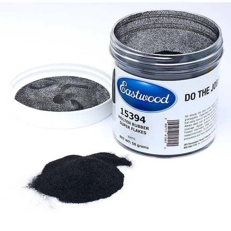 15394 Molten Rubber Super Flakes, 50 grams