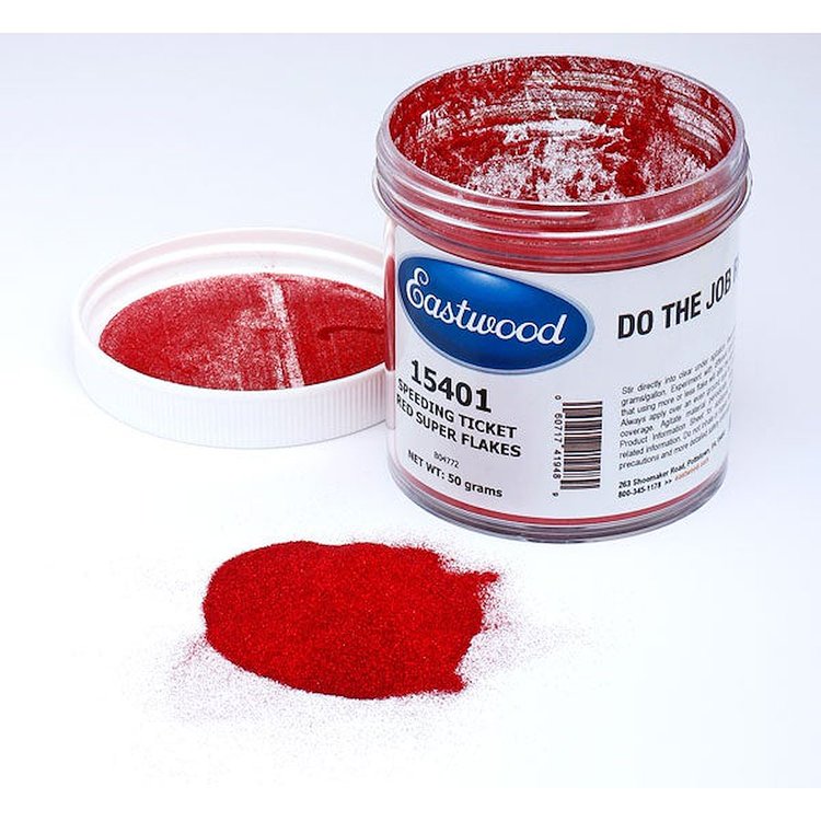 15401 Speeding Ticket Red Super Flakes, 50 grams