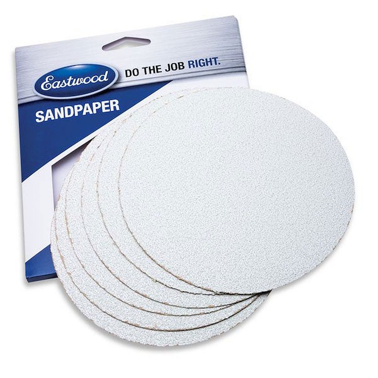 15739 6 in. Film Backed Sandpaper, Hook & Loop, 800-Grit, Set of 5
