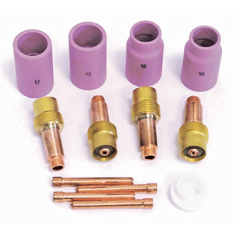 20652 TIG Welding #10/12 Gas Lens Components Kit