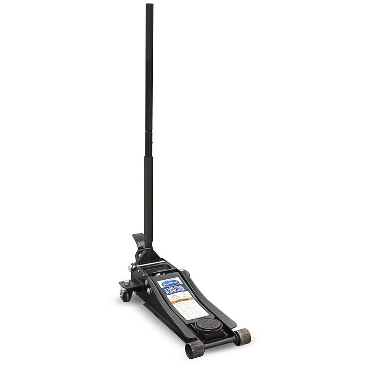 22280 Low-Profile Heavy-Duty Steel Floor Jack, 3-Ton