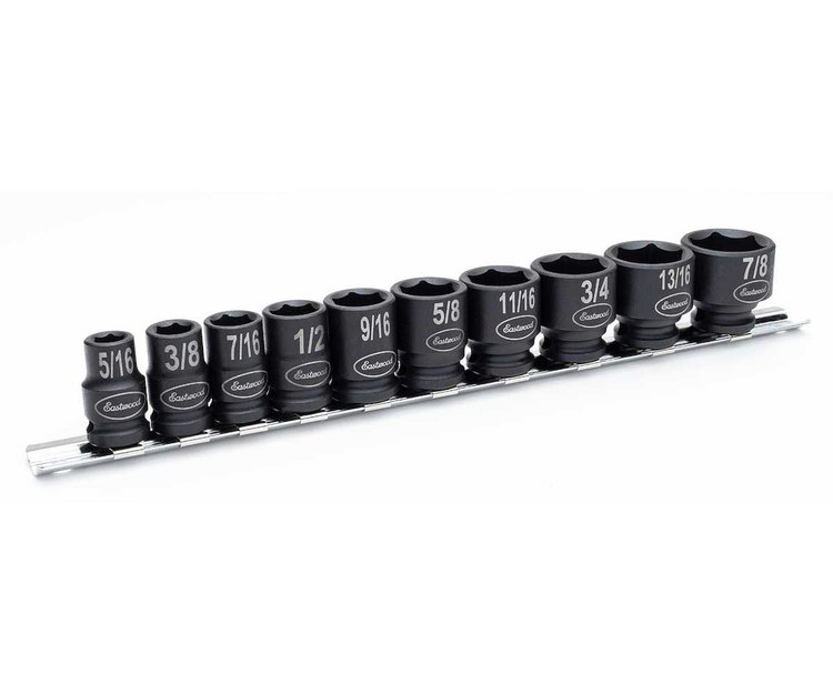 32086 SAE Shallow Impact Socket Set, 3/8 in., Set of 10