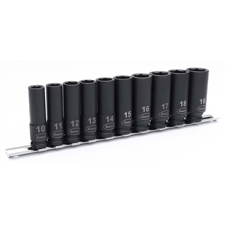 32089 Metric Deep Impact Socket Set, 3/8 in., Set of 10