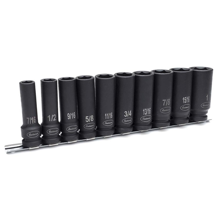 32138 Deep Impact Socket Set, 1/2 in. SAE, Set of 10