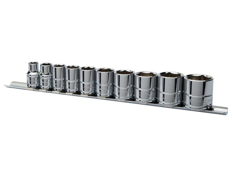 32169 SAE Shallow Socket Set, 3/8 in. Drive, Set of 10