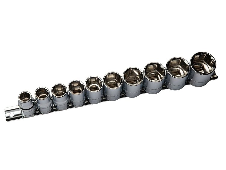 32170 SAE Shallow Socket Set, 1/2 in. Drive, Set of 10