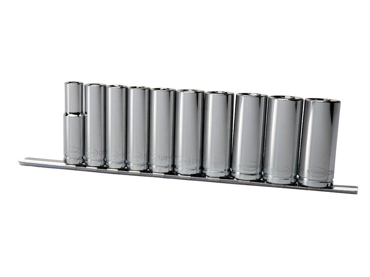 32172 Metric Deep Socket Set, 3/8 in. Drive, Set of 10