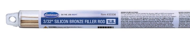33336 3/32 in. Silicon Bronze Filler Rod, 1 lb., SILBRZ-094-01T
