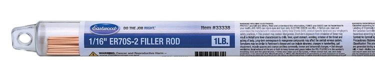 33338 1/16 in. ER70S-2 Filler Rod, 1 lb., ER70S2-063-01T