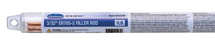 33339 3/32 in. ER70S-2 Filler Rod, 1 lb., ER70S2-094-01T