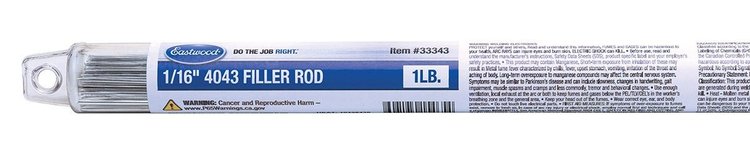 33343 1/16 in. 4043 Filler Rod, 1 lb., ER4043-063-01T